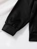 Roupas Infantis Novas Roupas Infantis para Meninas Primavera e Outono Manga Longa Top Preto Calça Conjunto de 2 Peças