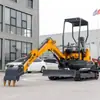 Excavadora Multifuncional Agrícola de Oruga Pequeña Ht25 Exportada a Europa y Estados Unidos Máquina Hidráulica Pequeña de Gancho para Ingeniería de Granjas y Huertos