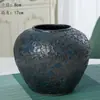 Entrada Vaso Antigo Retrô Decorativo Flor Cerâmica Artesanato Vaso de Porcelana Arranjo de Flores Bancada Ornamentos Pote de Cerâmica Vaso de Flores Antigo