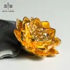 Base de aleación para varilla de incienso de rosca de tres agujeros, flor de loto pequeña de tres capas, incienso de rosca creativo [¡Exclusivo transfronterizo!]