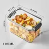 Frasco Sellado Plástico Aroma a Dulce Té Suplementos Frasco de Almacenamiento para Conservación Fresca Transparente Caja de Almacenamiento para Granos Productos Secos Grado Alimenticio