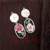 Pendientes Vintage Bordados Hechos a Mano de Estilo Étnico de Moda con Borlas Pequeñas, Joyería de Plata Miao de Yunnan, Color Blanco, Tamaño 41