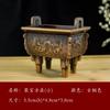 Adornos Ding Fang Jubao Ding Grano de Dragón Cara de Ding Quemador de Incienso Xuande Quemador de Incienso Zen para el Hogar Adornos Quemador de Incienso de Aleación Interior