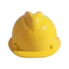 Novo Padrão Nacional Espesso Anti-Esmagamento Construção Capacete de Proteção de Trabalho com Impressão Atacado Capacete de Segurança para Canteiro de Obras em Forma de V