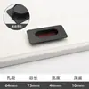 Manija moderna simple empotrada negra con ranuras para puerta de gabinete cajón de gabinete Manija dorada con ranuras para armario
