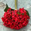 Nueva flor de boda china roja grande vino tinto boda roja pasillo camino plomo suave decoración flor falsa al por mayor