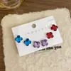 Joyería de Diamantes con Flor de Ciruelo Brillante de Nuevo Estilo, Diseño Geométrico Irregular Simple, Sensación de Lujo Ligero y Gama Alta, Múltiples Estilos de Aretes