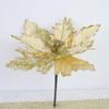 Flor de Navidad de Malla en Polvo de 27 cm Decoración para el Hogar Arreglo para Árbol de Navidad Accesorios para Disparos en Eventos de Fiesta Flor Artificial