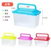 Pequeno aquário hamster caixa de transporte doméstico transparente bolsa gaiola caixa inquebrável tartaruga pequena bolsa caixa