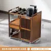 Mesa de Té Móvil, Mesa de Té Pequeña, Carrito de Té Doméstico Simple para Balcón con Ruedas, Mesa de Café Kung Fu, Gabinete de Té, Tetera Totalmente Automática