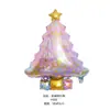 Árbol de Navidad Permanente Transfronterizo de Amazon, Muñeco de Nieve, Cabeza de Papá Noel, Bastón, Globo de Papel de Aluminio, Decoración para Fiesta de Navidad