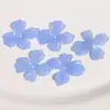 Zhen Tu Acrílico Degradado Color Gelatina Irregular Flor de Cuatro Pétalos 3D DIY Hecho a Mano Pasador Accesorio para el Cabello Decoración de Zapatos Funda de Teléfono