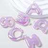 Colgante Siames de Carta Linda Galaxy Cuenta Redonda ABS Perla Imitación Cuenta Redonda Cuenta Esmaltada Imitación Cuenta Suelta Pulsera Pulsera
