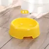 Tigela redonda pequena para pet, tigela única de plástico para pet, tigela para cachorro, tigela para gato, tigela de plástico, tigela para água, suprimentos para pet