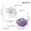 Molde de silicona para gelatina de flores, loto 3D, molde para postre, pudín, mousse de peonía, silicona de grado alimenticio