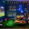 Placa de Neon para Amante de Futebol, Placa de Luz Neon Esporte Futebol, Luzes de Clube de Futebol, Placas de LED Iluminadas para Dormitório de Time de Futebol, Homem Caverna, Decorações de Parede para Quarto Sala de Jogos, Presentes de Natal Aniversário