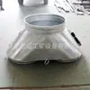 Distribuidor de Ar em Aço Inoxidável para Mineração 800 Ventilador Duplo Troca Automática Anti-Retorno Divertor de Duto de Ar de Ferro com Três Pontas