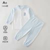 Conjunto de Dos Piezas de Algodón Puro para Recién Nacidos, Pijama de Bebé para Primavera y Otoño, Ropa para Casa, Ropa Interior Base para Bebé para Primavera y Otoño