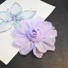Accesorios de Flor de Rosa Seca Original de 13 cm Malla de Tela Estéreo Flor Grande Tocados Franceses Broches para Ropa Accesorios