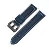 Para pulseira iwatch couro genuíno pulseira Apple watch applewatch8 Huawei GT3 Samsung S1 Pena Mar