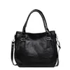 Bolsa Transversal para Mãe de Meia-Idade de Comércio Exterior 2025 Nova Moda Bolsa de Ombro Portátil Bolsa Tote Retro Simples de Grande Capacidade
