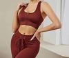 Conjunto de Roupa Fitness Transfronteiriço, Sutiã Push-Up para Treino de Corrida, Roupa de Secagem Rápida, Roupa de Yoga Feminina, Regata Esportiva de Verão de Alta Qualidade