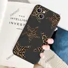 Lista Amazon Padrão Estrela Estampa Leopardo Retrô Adequado para Capa de Celular Apple 17Pro Borda Reta 18/15 Capa de Silicone Anti-Queda