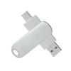 Metal dois em um telefone móvel U disco personalização para Android tipo grande capacidade USB 128g computador expansão U disco