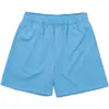 Estilo Americano Nuevos Pantalones Cortos Deportivos para Hombre Fitness Músculo Correr Malla Transpirable Azul Real
