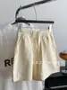 Calça Jeans Wide Leg Casual Solta Estilo Coreano Feminina Cintura Elástica Cordão Stretch Cor Sólida Shorts Jeans Feminino 2026 Primavera Verão