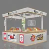 Tienda de lotería de centro comercial diseño personalizado de tienda completa isla pasillo cuerpo pintado mostrador Cai Fu Cai quiosco de venta de lotería deportiva