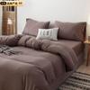 Algodón Puro Sin Estampar Algodón Tianzhu Tejido de Algodón Funda de Edredón Pieza Única Algodón Puro Simple Alta Calidad Rayado Fabricante de Ropa de Cama Venta al Por Mayor