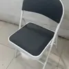 Cadeira Dobrável Portátil para Escritório Reunião Simples com Encosto Treinamento Dormitório Dobrável Confortável com Encosto