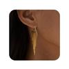 Aretes Europeos y Americanos Transfronterizos de Venta Caliente Latón Chapado en Oro Real Oro Retro Borla de Alta Gama Elegantes para Mujer