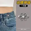 Hebilla para Ajustar la Cintura de Pantalones con Pasador Desmontable, No Requiere Taladrar, Ajustable y Fija, Se Puede Usar para Apretar la Cintura