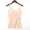 Ropa interior transfronteriza talla grande Yoga Ejercicio T-Shirt con Almohadilla para el Pecho Sin Aro de Acero Camisola Chaleco Base de una Pieza para Mujer