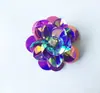 Pegatinas de Flor de Lentejuelas Decorativas para Tela, Accesorios de Cuentas, Bolsos, Zapatos y Sombreros, Cuentas Sueltas, Parches para Ropa, Calcomanías, Hecho a Mano para DIY