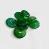 Colgante de Hebilla de Paz de Calcedonia Verde Hielo de Alta Calidad Venta al por Mayor Ágata de Calcedonia Verde Colgante de Jade Hebilla de Paz