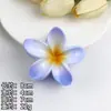 Presilha de Cabelo Plumeria Nova Transfronteiriça Estilo Férias na Praia Presilha de Cabelo Flor Colorida Presilha de Tubarão para Mulheres na Parte de Trás da Cabeça