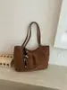 Bolso tote vintage estilo coreano transfronterizo para mujer, nuevo bolso de hombro casual de moda de gran capacidad para el día a día, bolso de axila