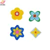 Novos Adesivos de Tecido com Bordado de Flores Pequenas e Trevos de Quatro Folhas para Roupas e Bolsas Acessórios Decorativos Adesivos Patch