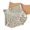 Bragas de Encaje Jacquard Fino Estilo Deseo Puro de Cintura Media para Mujer, Cómodas, que se ajustan a las caderas, sin costuras, Tallas Grandes, Ropa Interior Moldeadora Ligera para Mujer