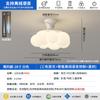 2026 Nueva Luz de Ventilador de Protección Ocular de Espectro Completo Dibujos Animados Habitación Infantil Nube Luz de Dormitorio Sala de Estar Luz de Ventilador de Techo