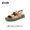 Sandálias Leves Zhr Estilo Birkenstock 2026 Novas Versáteis Macias com Solado Antiderrapante Chinelos Casuais de Solado Grosso para Praia para Mulheres