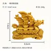 Adorno Personalizado de Velero Navegación Suave Dragón Dorado Llevando Tesoro Regalo de Apertura de Entrada de Oficina Artesanía de Estilo Chino Atractora de Riqueza