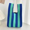 Bolso de Punto para Mujer Bolso Dopamina Pequeño Bolso para Teléfono Móvil Bolso Tote Bolso de Punto Moda Dibujos Animados Bolso de Mano de Punto