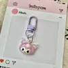 Llavero Brillante Sanrio de Cabeza Grande Lindo Dibujo Animado Colgante para Llaves de Mochila Femenino Mejor Amigo Pequeño Adorno de Regalo