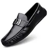 Zapatos de Frijol Estilo Caliente en Vivo para Hombre Piel Genuina Piel de Vaca Transfronterizos Gama Alta Suela Suave Zapatos de Cuero de Negocios para Hombre Slip-on Zapatos para Conducir