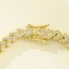 Pulseras Exquisitas para Niñas Transfronterizas con Zirconio Brillante Moda Europea y Americana Banquete Temperamento de Damas Cobre con Incrustaciones de Zirconio Pulseras y Joyería de Mano