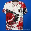 2627 Nueva Serie de Anime para el Hogar Japonés Naruto Dragon Ball One Piece Camiseta de Máscara Blanca Uniforme de Fútbol